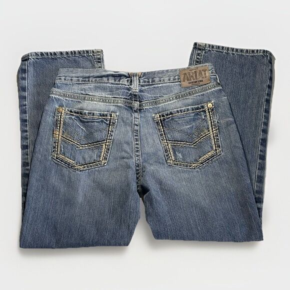 Ariat Other - Ariat M5 Gambler Slim Straight Jeans Mens 34x30 Medium Wash 100% Cotton